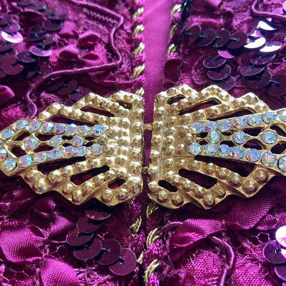 Pink Sequin Blazer Jacket for Special Occasions - Picture 3 of 11